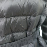 Moncler Oredon Belted Short Down Parka Black Size 3 Hooded Puffer Jacket