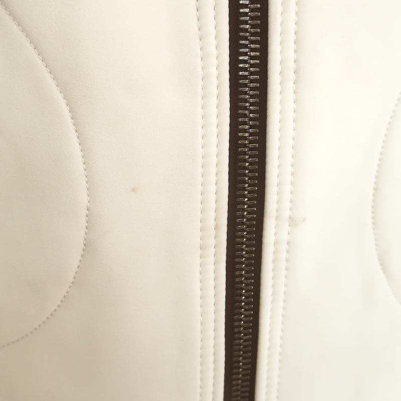 Frauenschuh Jacket Ivory Stretch Polyester-Blend Size Large