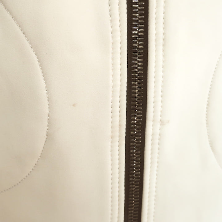 Frauenschuh Jacket Ivory Stretch Polyester-Blend Size Large
