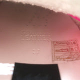 Golden Goose Running Sole glitter-heel sneakers in fuchsia suede, authentic pre-owned luxury (Size 37)