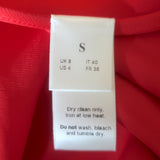 Anna October Tulip Bicolor Maxi Dress Pink/Red Satin Size Small NEW