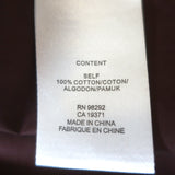 Tibi Camp Shirt Brown Cotton Poplin Size Medium Short Sleeve Top