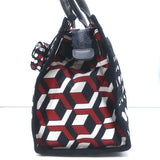 LeSportsac x Libertine Johnny Go Lightly Large Top-Handle Bag Navy Geometric NEW