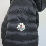 Moncler Oredon Belted Short Down Parka Black Size 3 Hooded Puffer Jacket