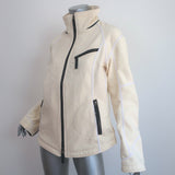 Frauenschuh Jacket Ivory Stretch Polyester-Blend Size Large