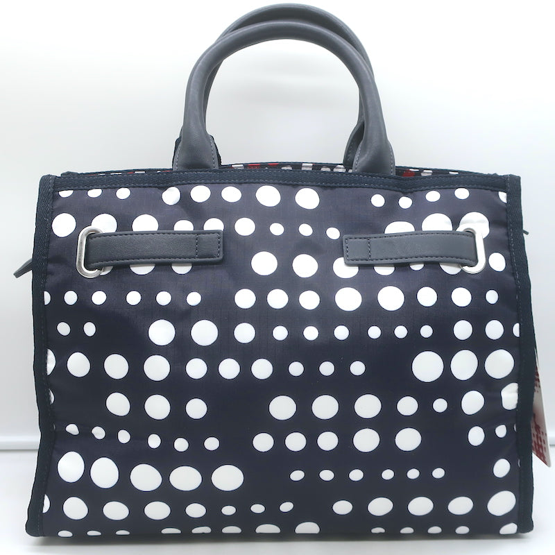 LeSportsac x Libertine Johnny Go Lightly Large Top-Handle Bag Navy Geometric NEW
