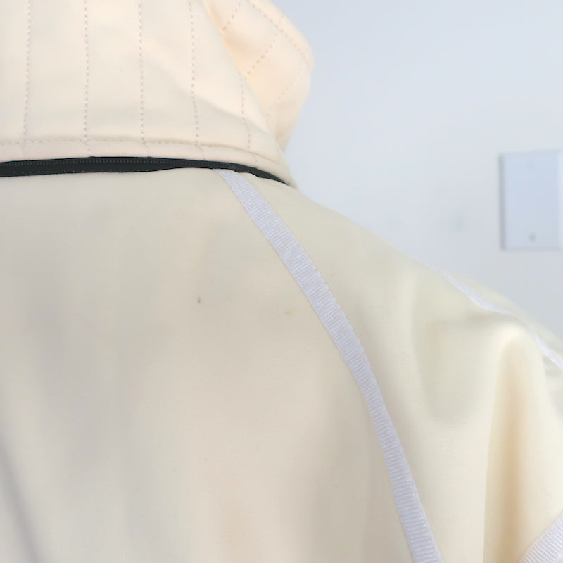 Frauenschuh Jacket Ivory Stretch Polyester-Blend Size Large