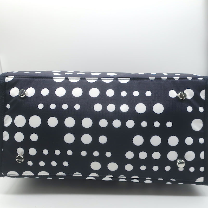 LeSportsac x Libertine Johnny Go Lightly Large Top-Handle Bag Navy Geometric NEW