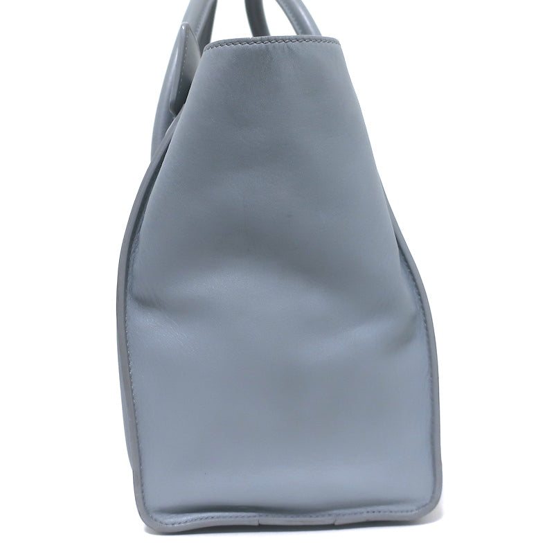 Celine Mini Luggage Tote Antique Blue Leather