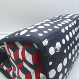 LeSportsac x Libertine Johnny Go Lightly Large Top-Handle Bag Navy Geometric NEW