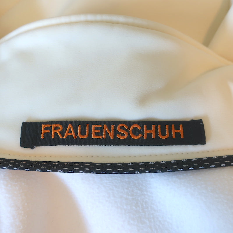 Frauenschuh Jacket Ivory Stretch Polyester-Blend Size Large