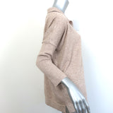 Tuckernuck Clayton Long Sleeve Polo Sweater Beige Knit Size Medium/Large NEW