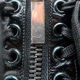 Saint Laurent William Double-Laced Combat Boots Black Leather Size 37