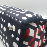 LeSportsac x Libertine Johnny Go Lightly Large Top-Handle Bag Navy Geometric NEW