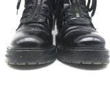 Saint Laurent William Double-Laced Combat Boots Black Leather Size 37