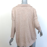 Tuckernuck Clayton Long Sleeve Polo Sweater Beige Knit Size Medium/Large NEW