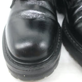 Saint Laurent William Double-Laced Combat Boots Black Leather Size 37