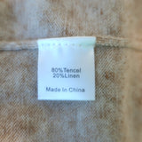 Tuckernuck Clayton Long Sleeve Polo Sweater Beige Knit Size Medium/Large NEW