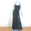 Vintage 1990s Herve Leger Open-Back Mesh Maxi Dress Black Size Small