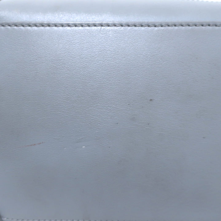 Celine Mini Luggage Tote Antique Blue Leather