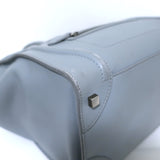 Celine Mini Luggage Tote Antique Blue Leather