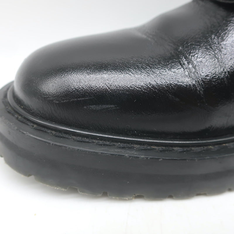 Saint Laurent William Double-Laced Combat Boots Black Leather Size 37