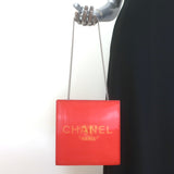 Chanel 2000 CC Hologram Tote Persimmon Vinyl Chain-Strap Small Shoulder Bag