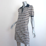Tory Burch Polo Dress Basketweave Jacquard Knit Size Small Short Sleeve Mini