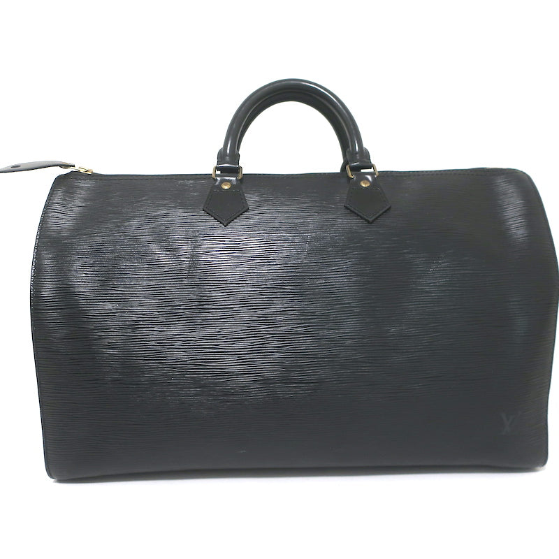 Louis Vuitton Speedy 40 Bag Black Epi Leather Extra Large Duffle