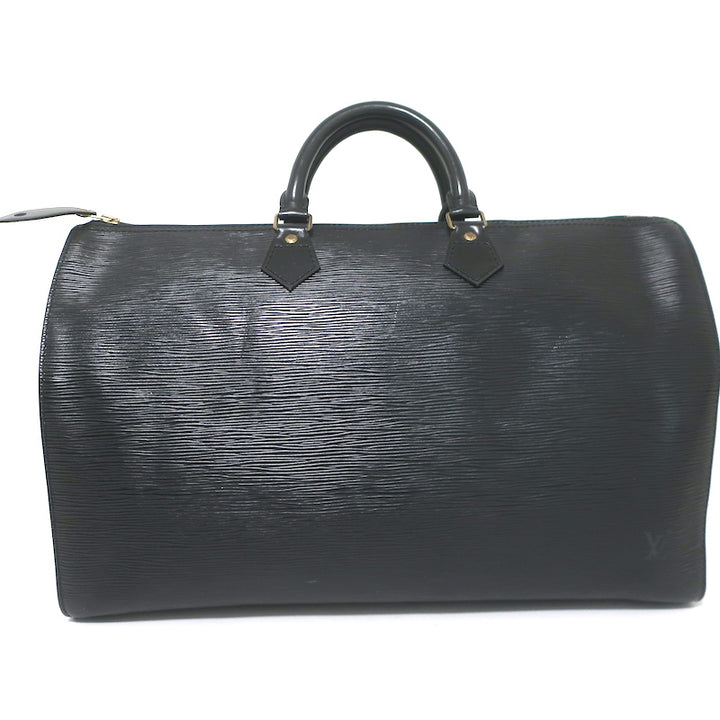 Louis Vuitton Speedy 40 Bag Black Epi Leather Extra Large Duffle