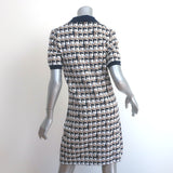 Tory Burch Polo Dress Basketweave Jacquard Knit Size Small Short Sleeve Mini