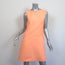 Courreges Sleeveless Mini Shift Dress Peach Wool-Blend Size 6