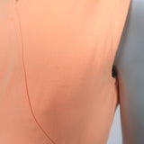 Courreges Sleeveless Mini Shift Dress Peach Wool-Blend Size 6