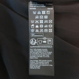 AllSaints Phia Metallic Pleated Asymmetric Midi Skirt Gunmetal Size US 0