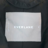 Everlane The Modern Trench Coat Black Cotton Size Small