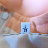 Courreges Sleeveless Mini Shift Dress Peach Wool-Blend Size 6