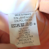 Courreges Sleeveless Mini Shift Dress Peach Wool-Blend Size 6