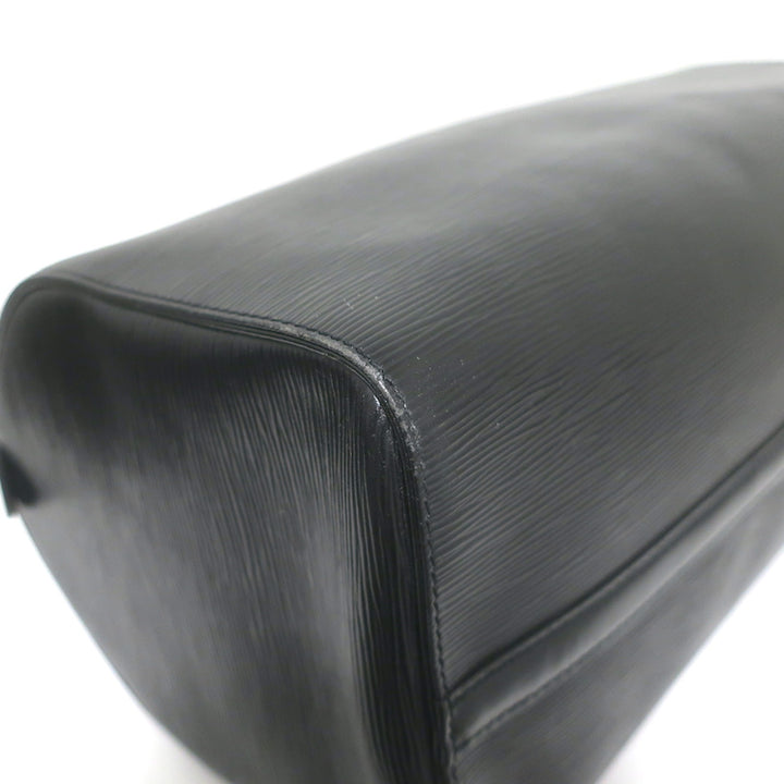 Louis Vuitton Speedy 40 Bag Black Epi Leather Extra Large Duffle