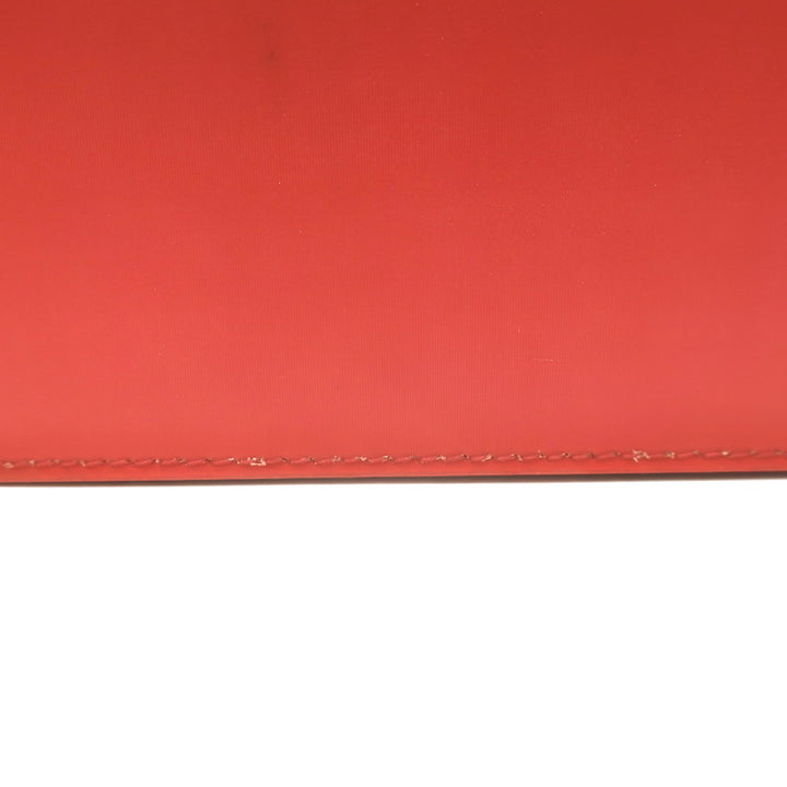 Chanel 2000 CC Hologram Tote Persimmon Vinyl Chain-Strap Small Shoulder Bag
