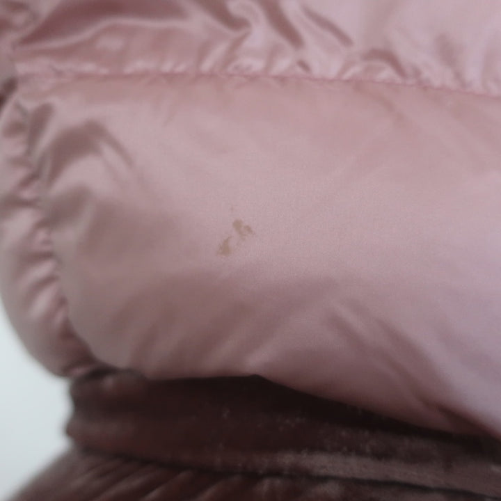 Moncler Caille Velvet Down Puffer Jacket Pink Size 2