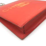 Chanel 2000 CC Hologram Tote Persimmon Vinyl Chain-Strap Small Shoulder Bag