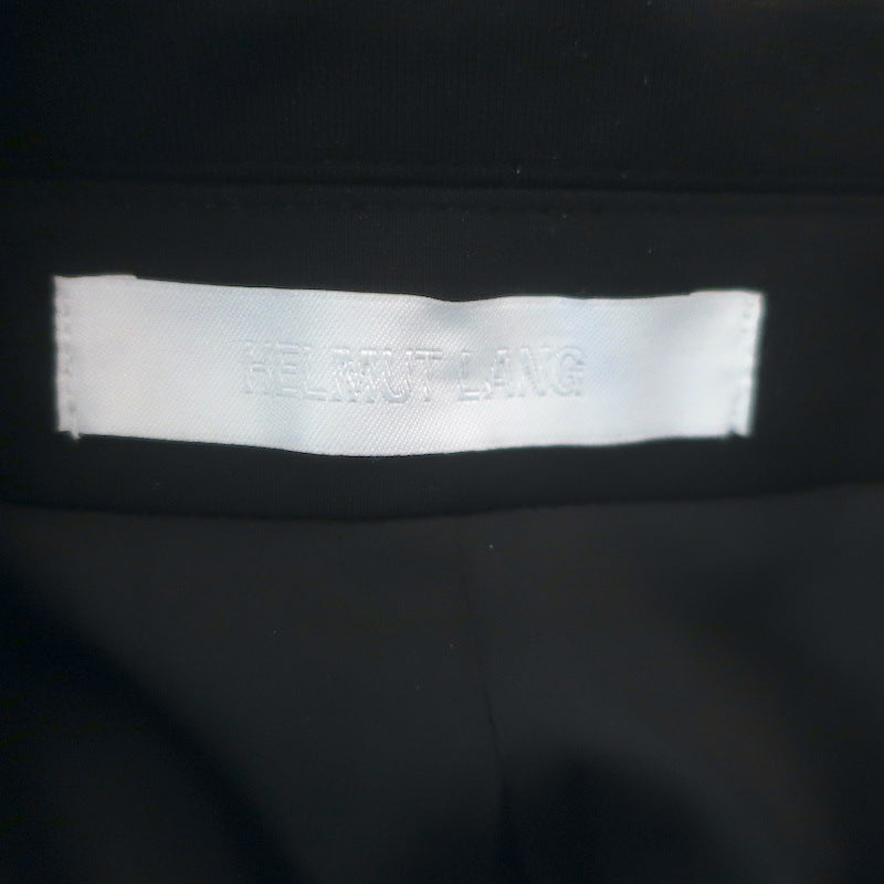 Helmut Lang Cut &amp; Sew Zipped-Sleeve Blazer Black Stretch Jersey Size 0