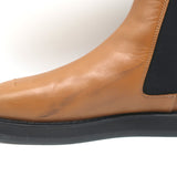The Row Gaia Chelsea Boots Caramel Leather Size 39.5 Gored Ankle Boots