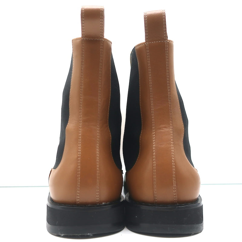 The Row Gaia Chelsea Boots Caramel Leather Size 39.5 Gored Ankle Boots