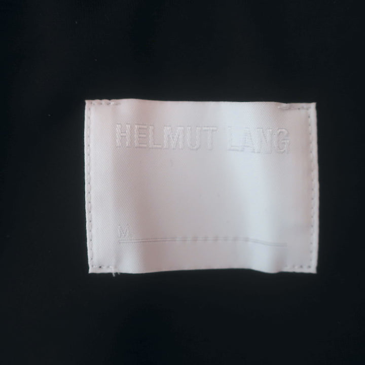 Helmut Lang Cut &amp; Sew Zipped-Sleeve Blazer Black Stretch Jersey Size 0
