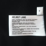 Helmut Lang Cut & Sew Zipped-Sleeve Blazer Black Stretch Jersey Size 0