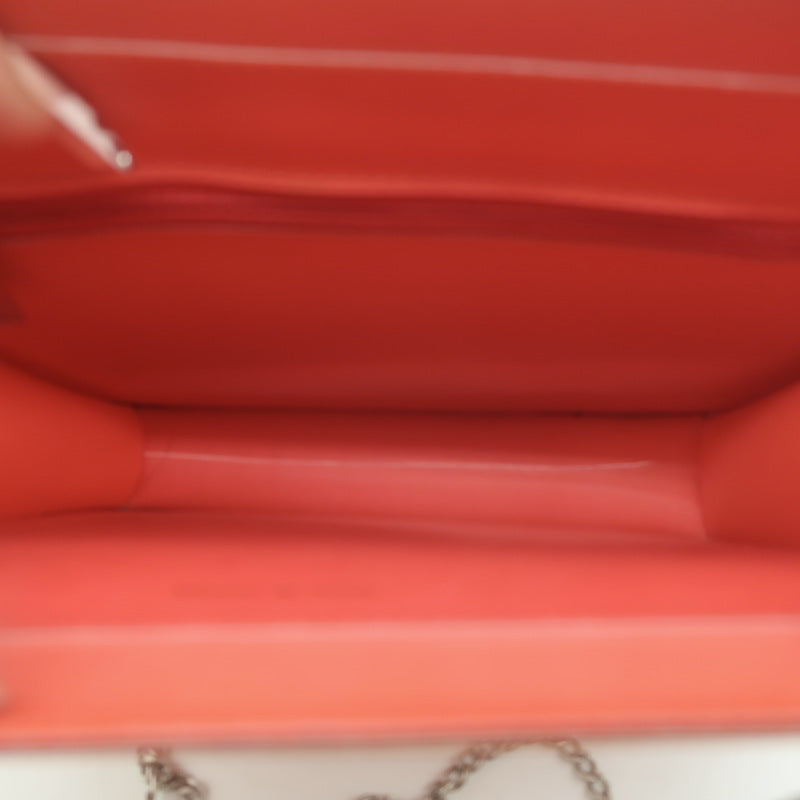 Chanel 2000 CC Hologram Tote Persimmon Vinyl Chain-Strap Small Shoulder Bag