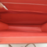 Chanel 2000 CC Hologram Tote Persimmon Vinyl Chain-Strap Small Shoulder Bag