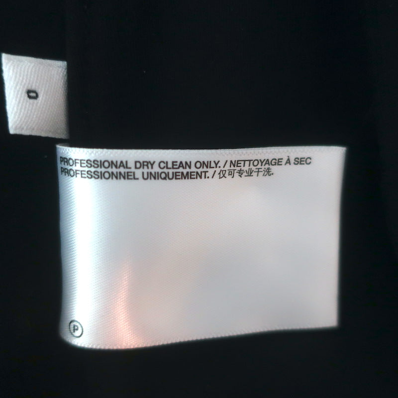 Helmut Lang Cut &amp; Sew Zipped-Sleeve Blazer Black Stretch Jersey Size 0