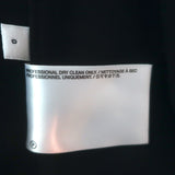 Helmut Lang Cut & Sew Zipped-Sleeve Blazer Black Stretch Jersey Size 0